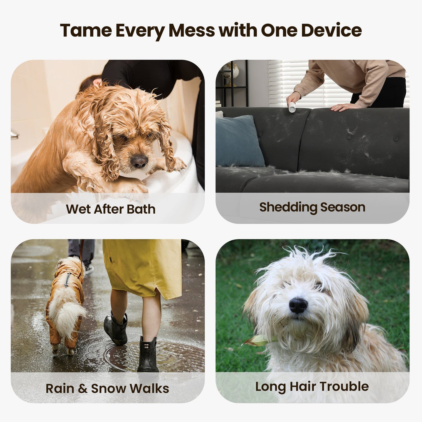 Cozy 7 in 1 Grooming, vacuum & Washing kit
